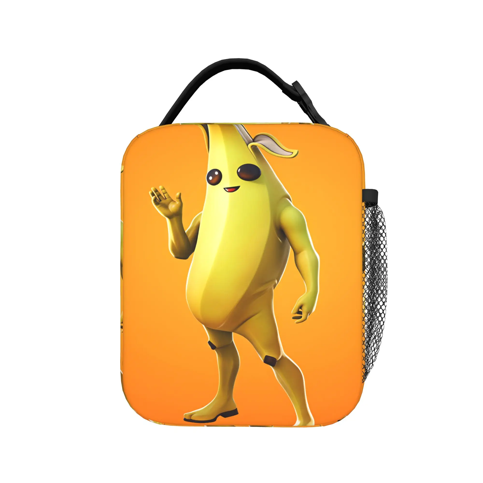 Peely Victory Royale Banana  Lunch Bag  Portable Lunch Box Women Travel Designer Cooler Bag Fun Waterproof Thermal Lunch Bags