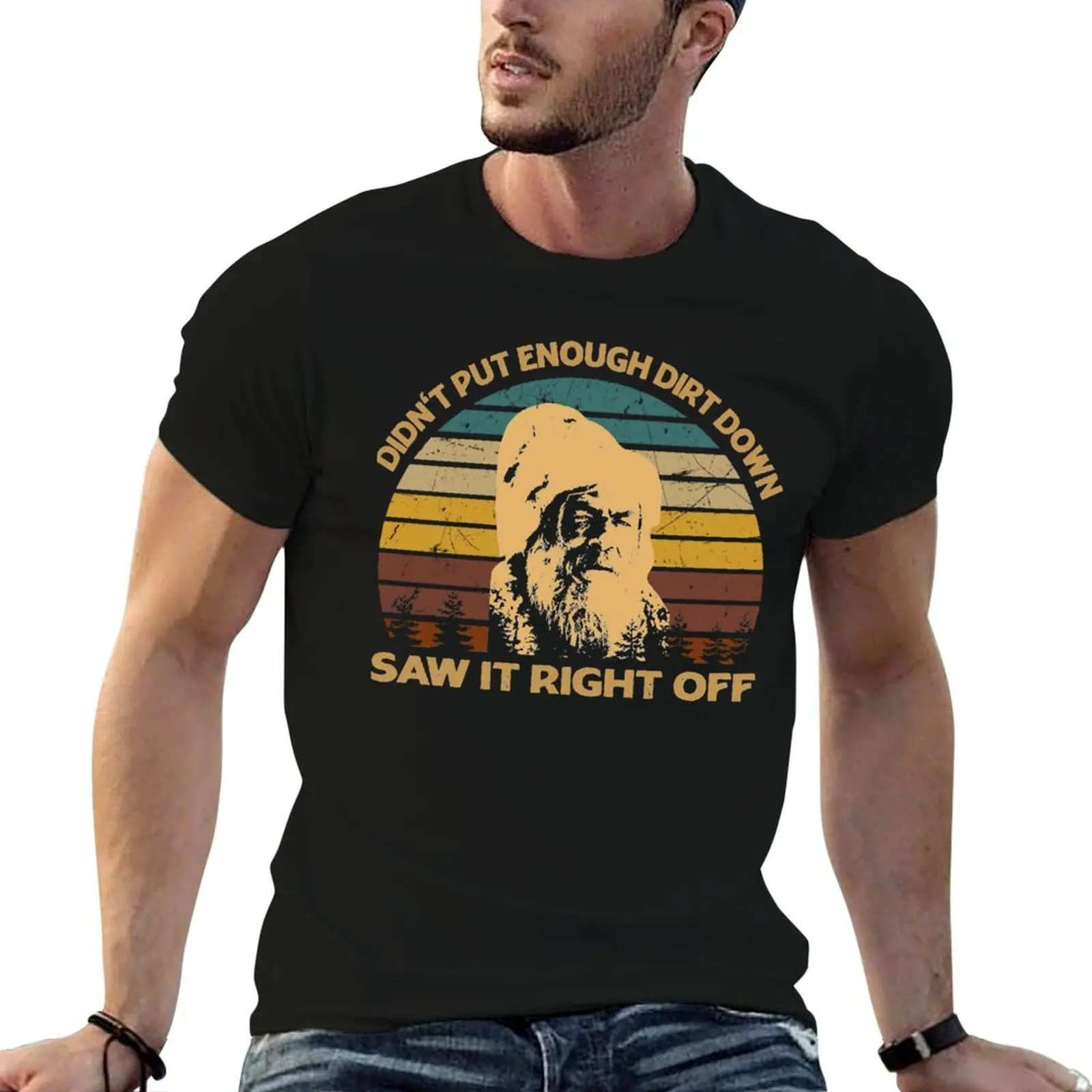 Vintage Jeremiah Arts Johnson Film - Didn&x27;t Put Enough Dirt Down T-Shirt funny gifts tees funny t shirts for men