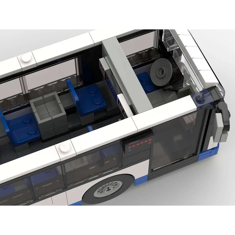 Moc Bausteine Öffentlichen Verkehr Bus Technologie Modulare Ziegel Modell Geschenke Weihnachten Spielzeug DIY Sets Montage