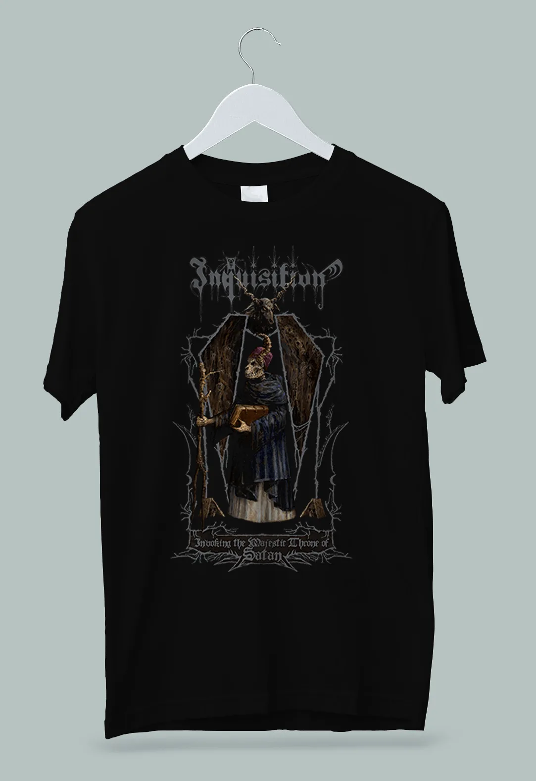 Inquisition Invoking The Majestic Throne Of Satans T-Shirt