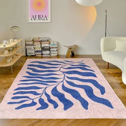 Matisse Leaf Living Room Oversized Carpets Minimalist Bedroom Carpet Modern Grass Green Blue Rug Fluffy Soft Home Dedicated Rugs