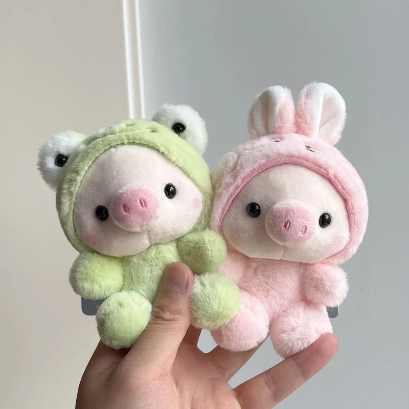 

New In Stock Cute Piggy Dress Up Doll Plush Toy Rabbit Pendant Keychain Backpack Pendant Pig Doll Frog Festival Surprise Gift