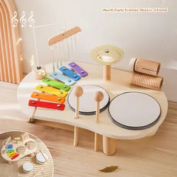 Brinquedos educativos para bebês, tambor de educação precoce, brinquedo de mesa musical para crianças, coordenação mão-olho, piano, brinquedo de mesa de música