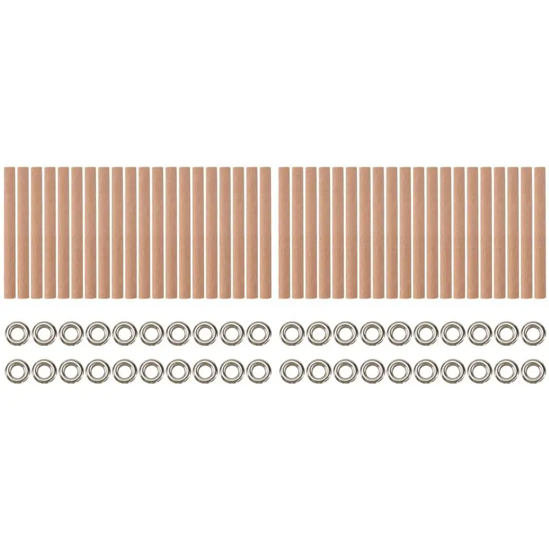 Jhd 40PCS Wood Spir… - image