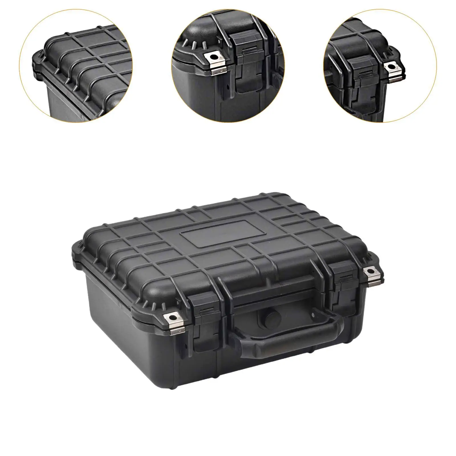 Toolbox Organizer Lockable Compact Drill Case for Hand Tools Household Trunk