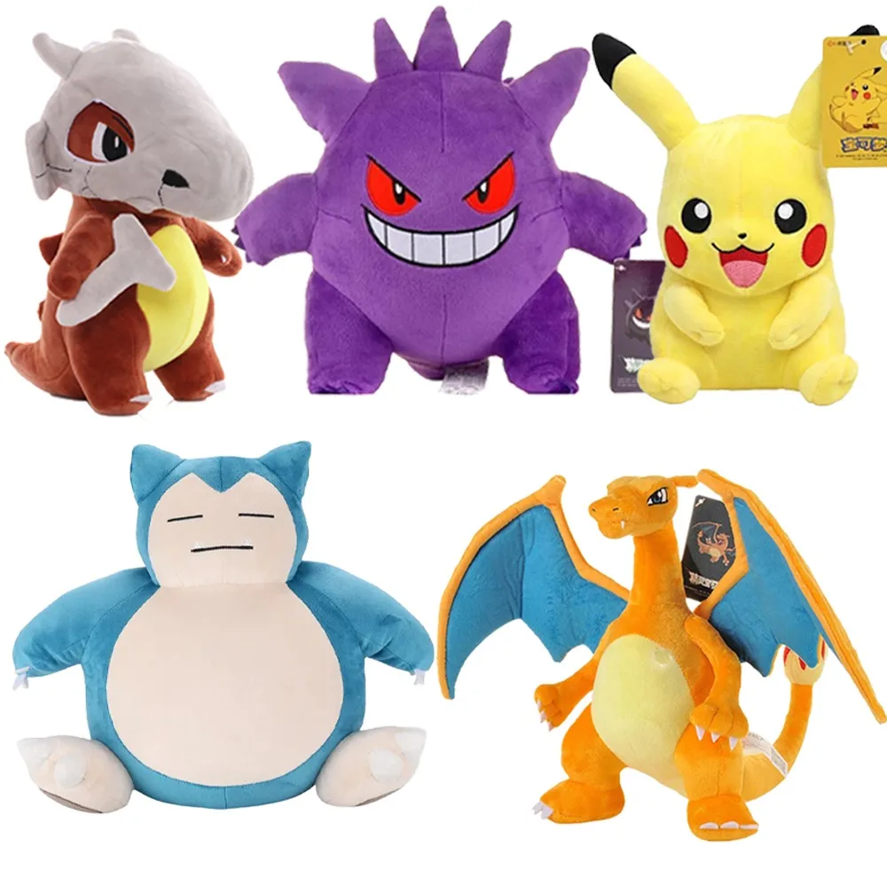 Pokemon Pikachu Pichu Charmander Bulbasaur Squirtle Psyduck Eevee Plush Soft Stuffed Animals Peluche Plushie Toy Small Doll