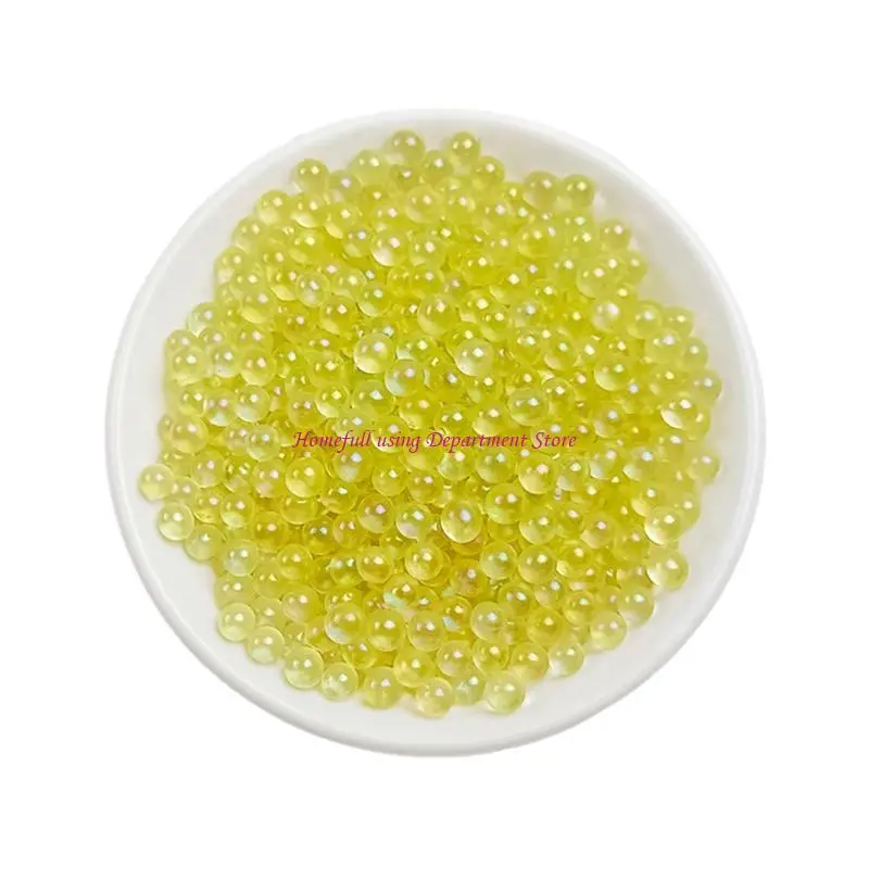  Glass Filler Beads 5 Mm, Round No-Hole Decorative Glass for Vases Styling, Gift Box, Craft Accent Pack