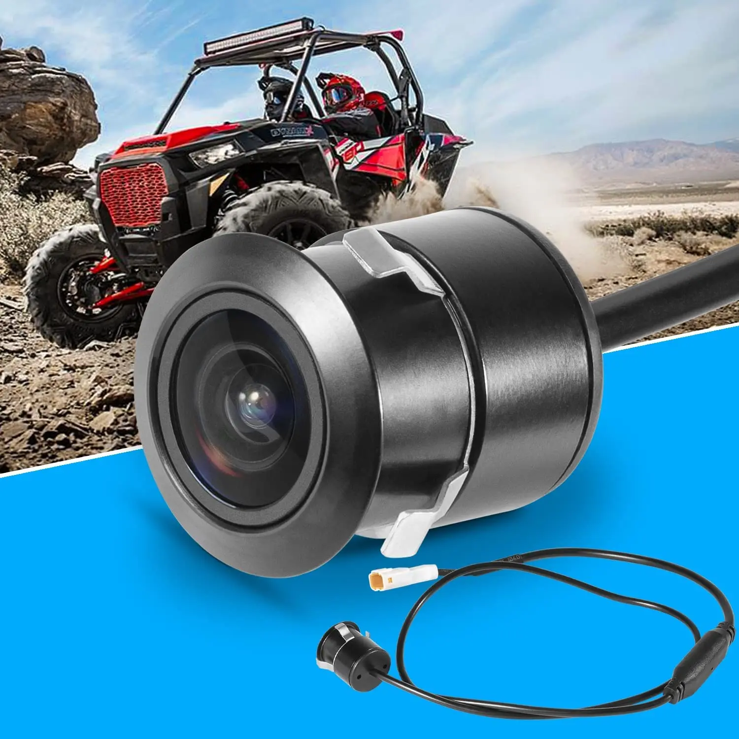 TML Fit for Polaris RZR Ride Command Front Camera - Plug and Play for Factory Installed 7