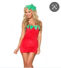 Sexy Princess Costumes for Women Fashion Female Sexy Strawberry Watermelon Fruit Costume Ladies Halloween Costumes W288451 view 5