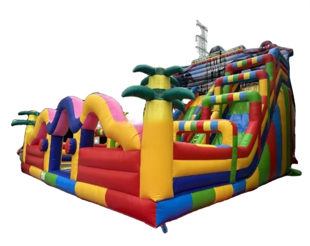 

New Inflatable Castle Bouncy Castle Inflatable Jumping House Multi Color Pvc Material Large Slide Inflatable Castle