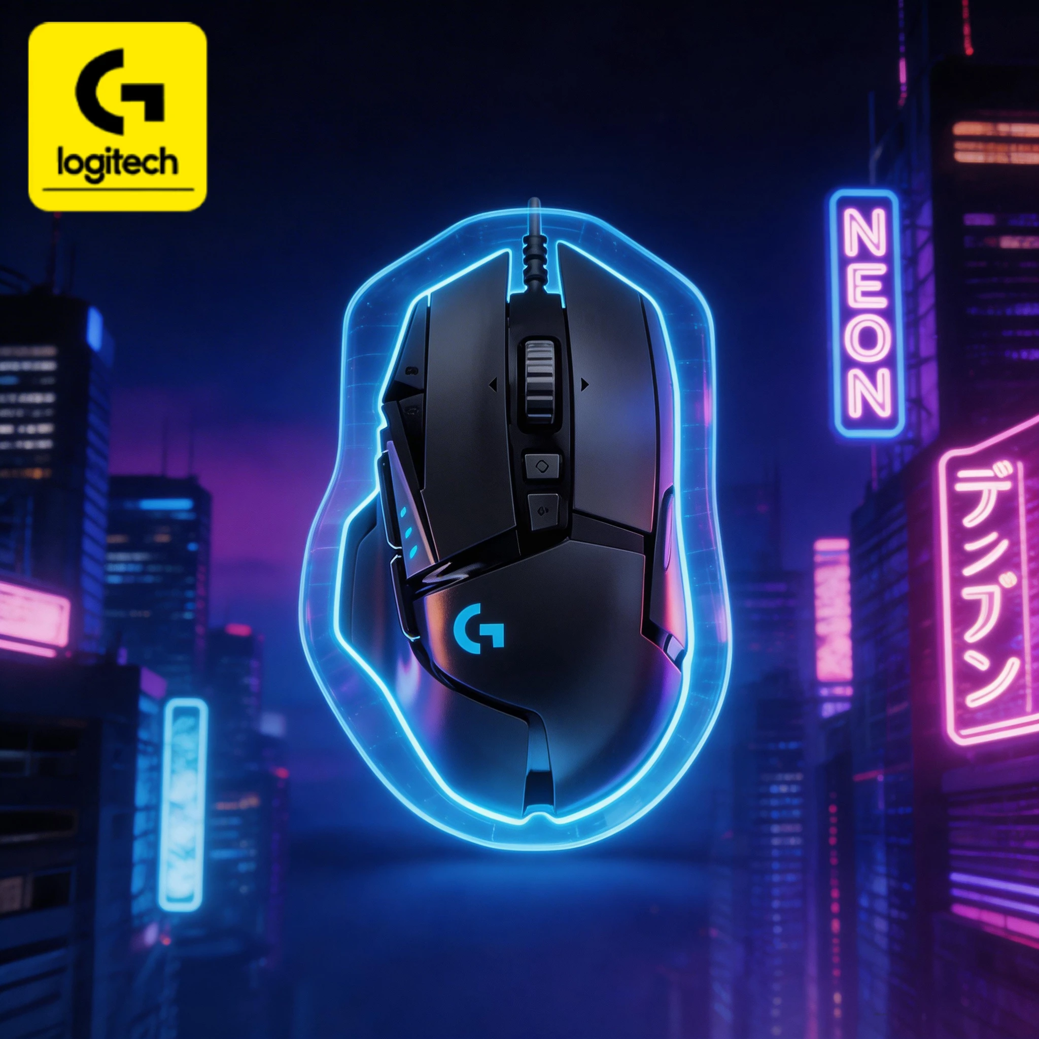 

Logitech G502 rechargeable gaming mouse, dual-mode connection, precise control, suitable for both office and gaming purposes