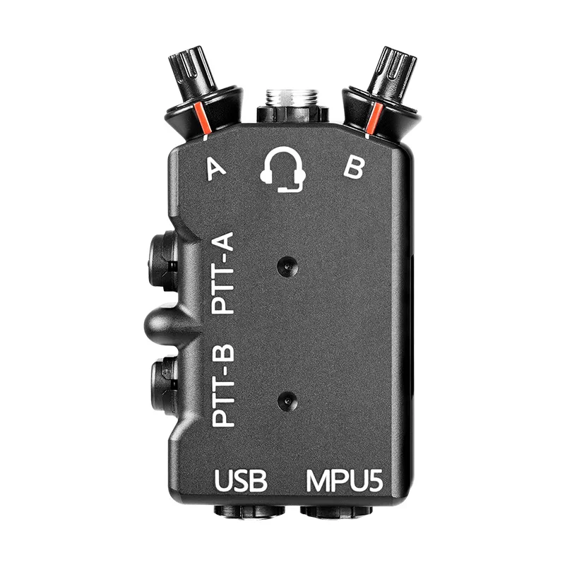 Full Metal CNC Refined Version MPU5 DUAL PTT Walkie Talkie Accessories, Tactical Earphones, Two-way PTT Accessories