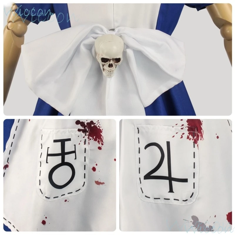 Anime Alice Prinzessin Kleid Maid Schürze Kleid Spiel Madness Returns Alice Cosplay Kostüm Für Frauen Mädchen Halloween Party