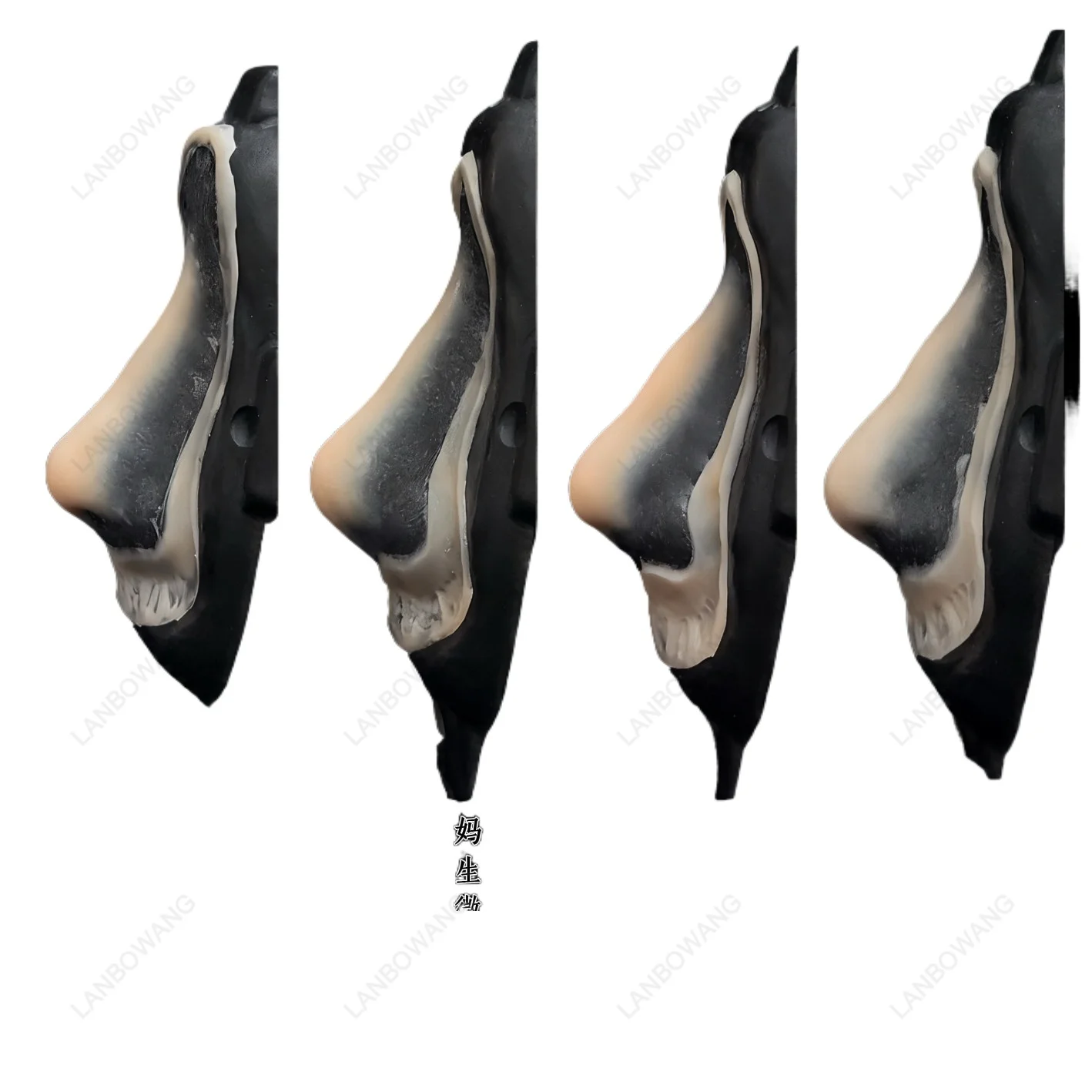 Thin Edge Platinum Silicone Fake Nose Simulation Skin Cosplay Prop Disposable Makeup Modelling Accessory