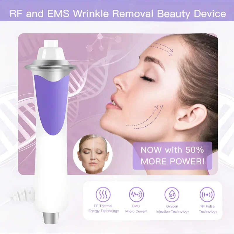 HIFU Skin Care Radio Frequency Face Lifting EMS Microcurrent Skin Tightening Anti Wrinkle Skin Rejuvenation Beauty Oxygen Pen