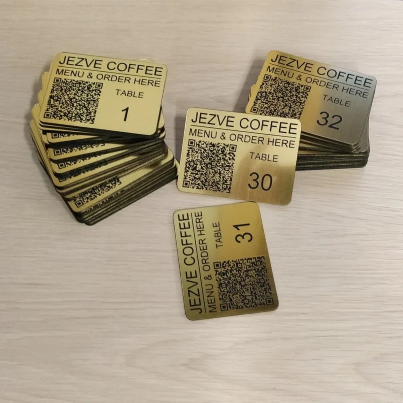 

Custom Laser Engraved QR Code Tag: 40x60mm Plastic Disc