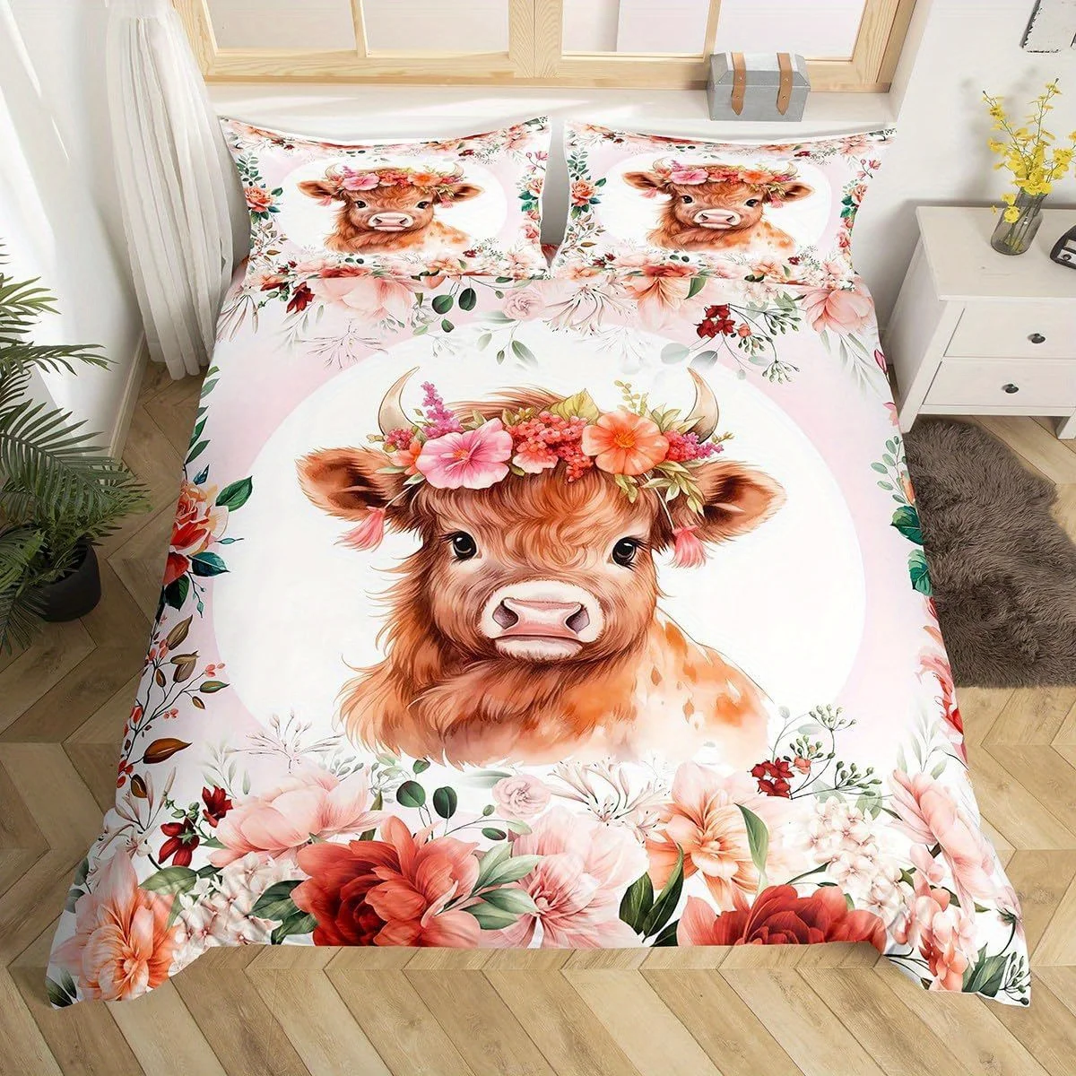Harvest Season Bedding Set Cattle 3D Printing 2-3 Piece Set (No Core) Duvet Cover Set Home Bedroom Decor Textile Gifts For Kids
