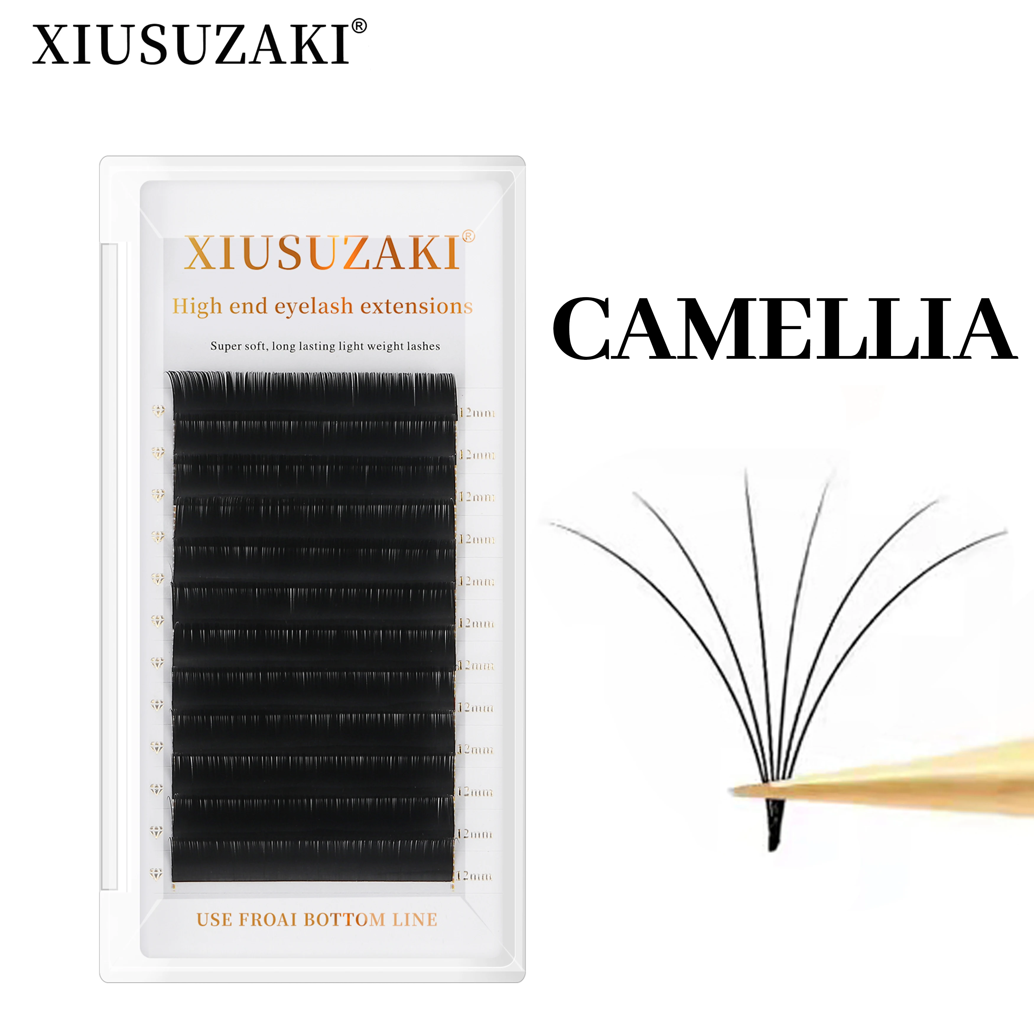 XIUSUZAKI Fast Shipping Easy Fan Auto Eyelash Extension Supplies Handing Making Fast Bloom Flowering Pre-bonded Lashes Volume