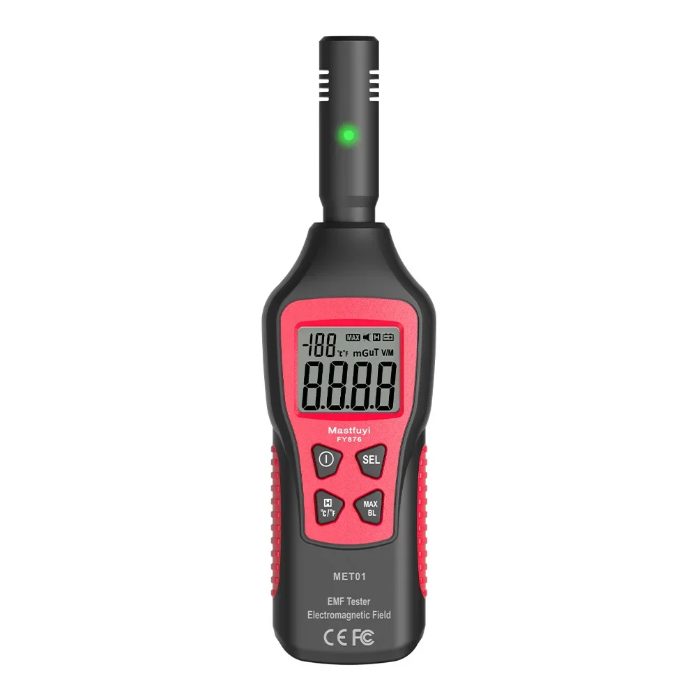 

3-in-1 EMF Meter Ghost Hunting Equipment Electromagnetic Radiation Tester Temperature Detector EMF Inspections