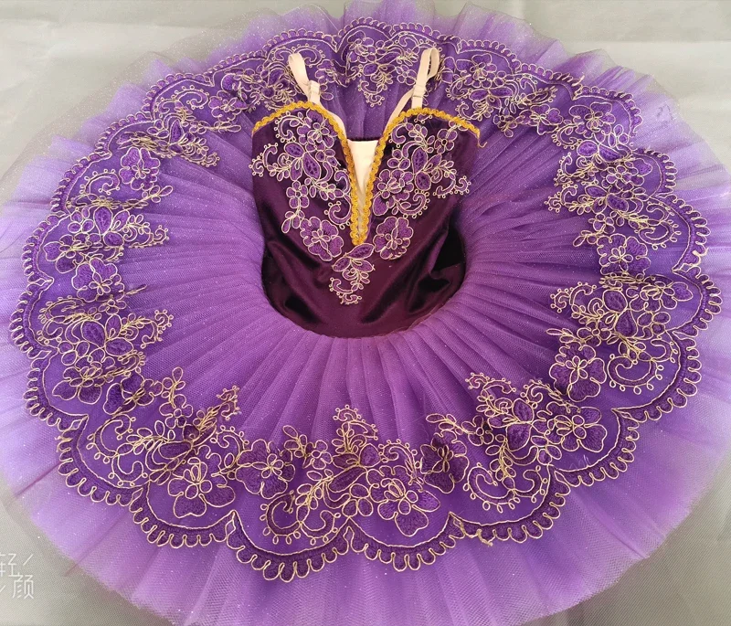 purple ballet tutu dress P-010 Purple Professional Ballet Tutu