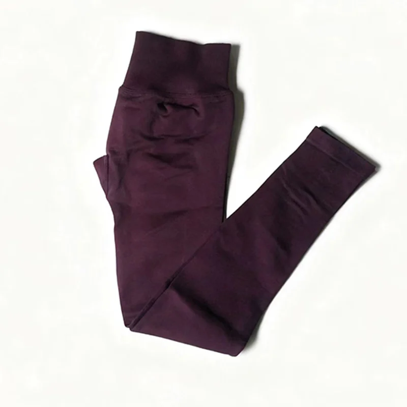 Ударные леггинсы, эластичные бесшовные леггинсы с низкой ребра на талии, леггинсы для бега в тренажерном зале и ягодицах, женские узкие брюки для йоги