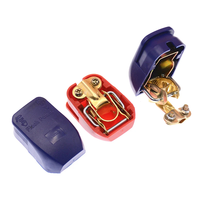 New Positive & Negative Electrode A Pair Quick Release Lift Off Connector Clamps Car Battery Terminals
