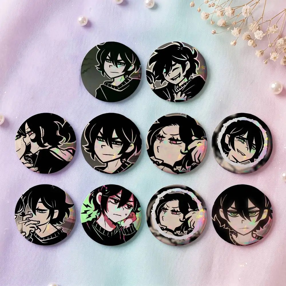 T-The Coffin Of Andy And Leyleys Badges 25 32 44 58 75 Mm Round Cosplay Pin Bag Decor Fans Collect Friends Gifts Brooch Souvenir