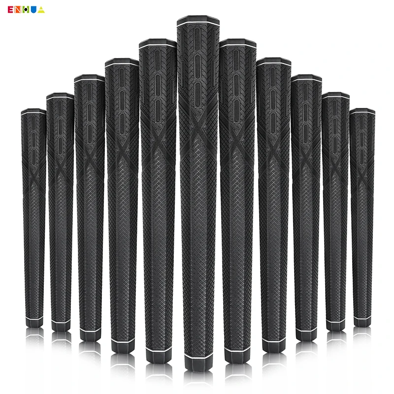 New Golf Club Grips Hexagonal Grip Rubber Grip Applicable for Iron and Wooden Golf Clubs Putter Grip Black