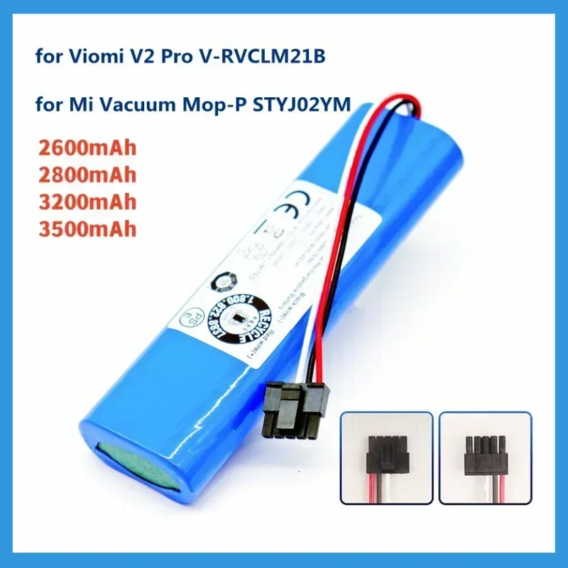 100% Gloednieuw. 14.4V 3500Mah 18650 Lithium Batterij, Geschikt Voor Viomi V2 Pro, Vrvclmb21b En Styj02ym.