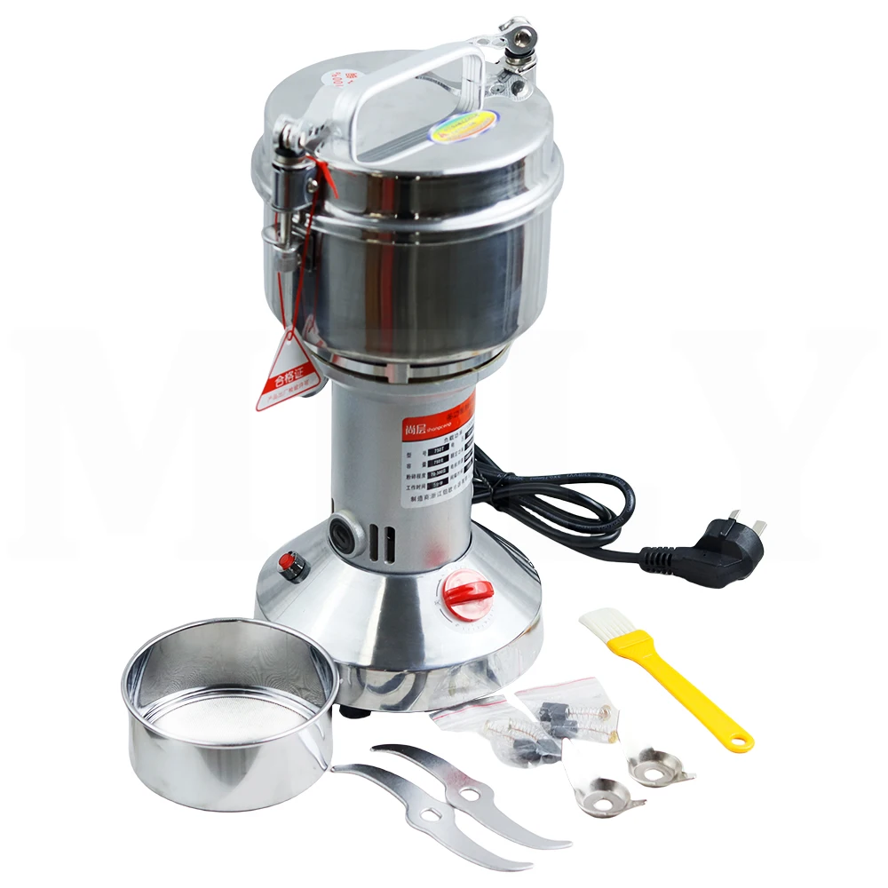 500 جرام مطحنة القهوة الكهربائية مطحنة التوابل الحبوب الكهربائية مطحنة الفول المكسرات التوابل الحبوب العشبية مسحوق خلاط مطحنة الطعام الجاف