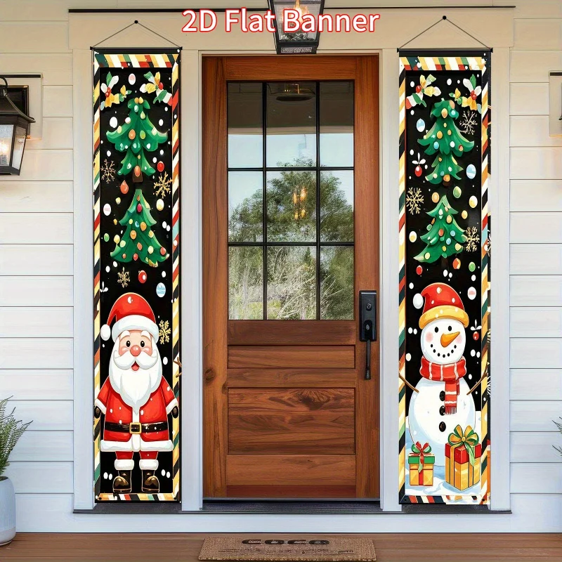 قطعة واحدة من سطح مسطح ثنائي الأبعاد، زينة لافتة مقاطعة عيد الميلاد - للمنزل والمكتب - ديكور داخلي/خارجي، لا يتطلب طاقة wsj #3