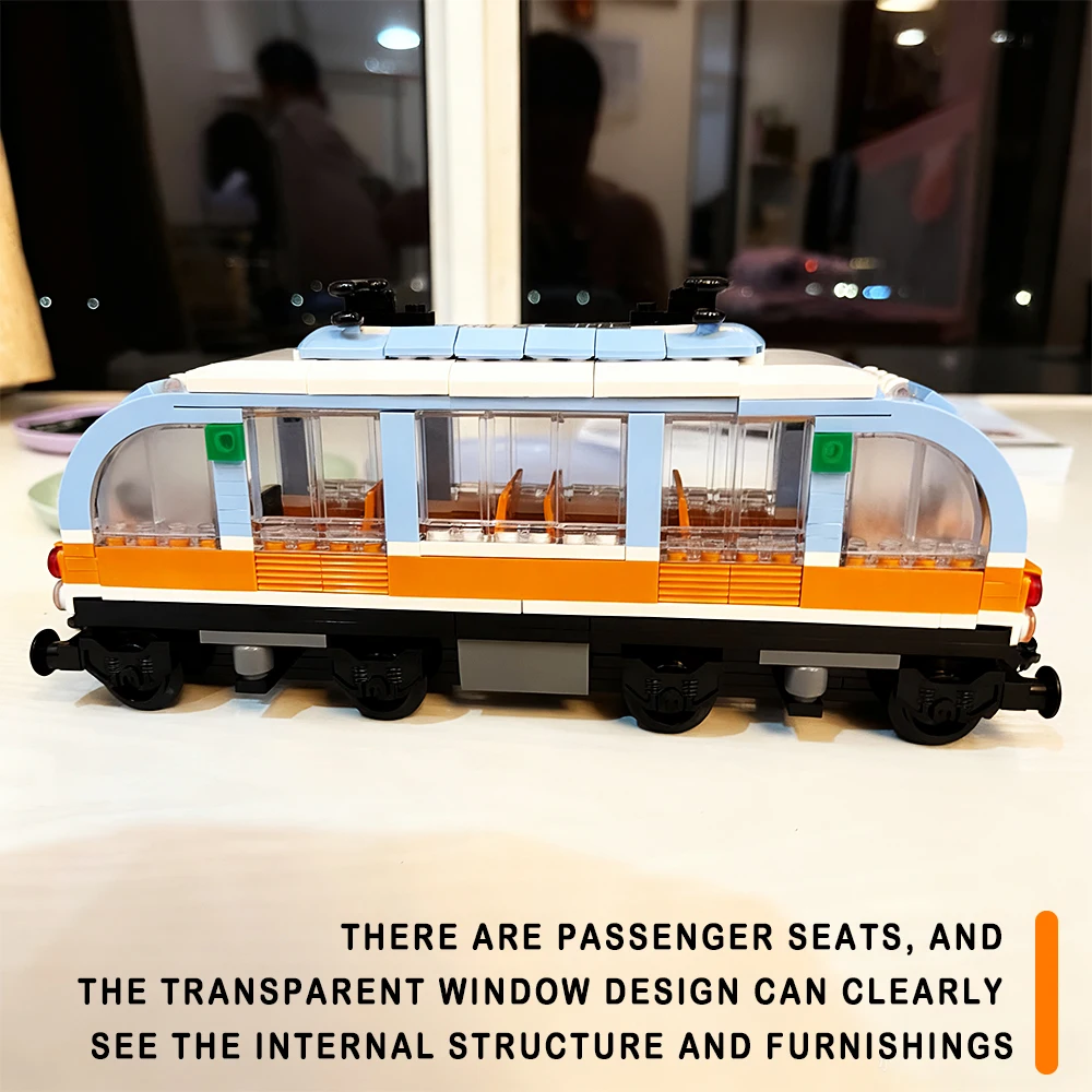 도시 라이트 레일 역 모델 지하철 빌딩 블록 스트리트 뷰 어려운 조립 장난감 어린이 크리스마스 선물용 3692PCS