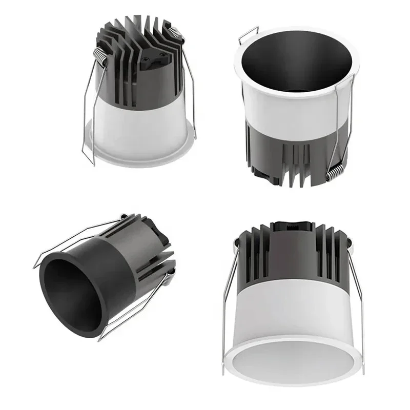 5W 7W 12W Triac Dimmable Anti-Glare LED Recessed Downlight Wall Washer Lamp Hotel Indoor Ceiling Lighting