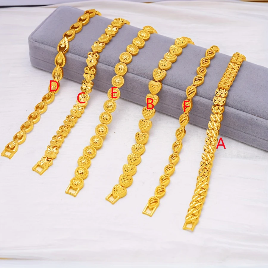 Adixyn mixed desigh gold color bracelet for women men middle east arab party gifts jewelry