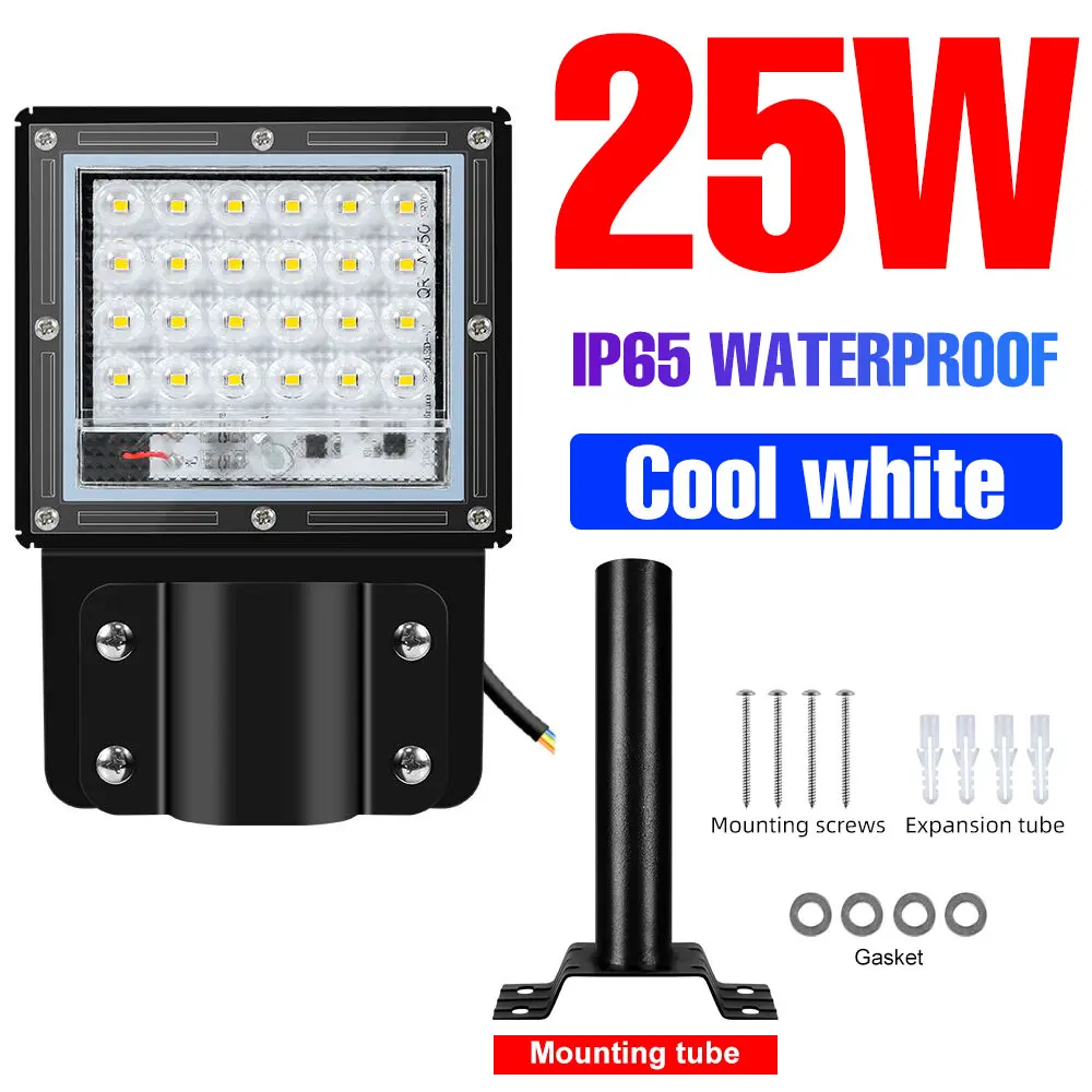 200W LED-straatlantaarn 220V Reflector Spotlight Buitenschijnwerpers IP65 Waterdicht Koud/Warm Wit Voor Tuin Binnenplaats Magazijn