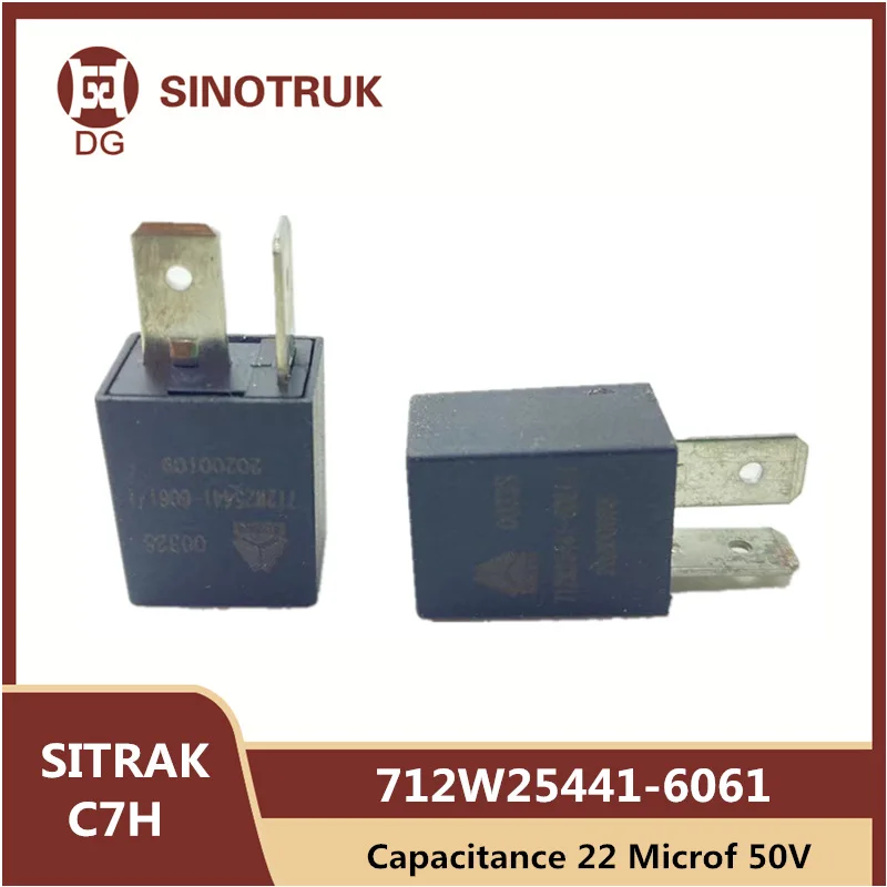 712W25441-6061 Capacitance 22 Microf 50V For SIONTRUK SITRAK C7H Cab Relay Cabin Truck Parts