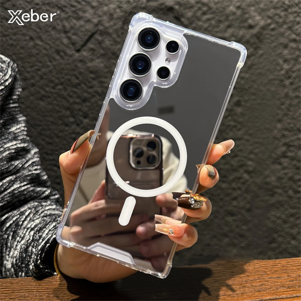 Make-up-Spiegel Magnetische Hülle für Samsung Galaxy S25 S26 Ultra S24 FE S23 S22 S21 A56 A55 A16 A15 A35 A36 A37 A26 A17 A34 Cover