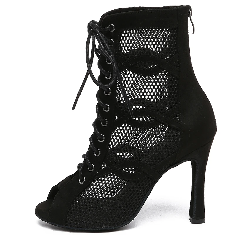 JuseDanc Dance Shoes Waltz Party Shoes High Heels Black/Yellow Tango Wedding Boots Elegant heeled Shoes Luxury Women Shoes