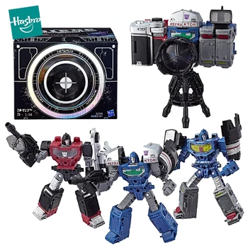 Hasbro Transformers War for Cybertron Action Figure Siege Refractor Recon Team 3-Pack Camera Robot Collection Kids Toys