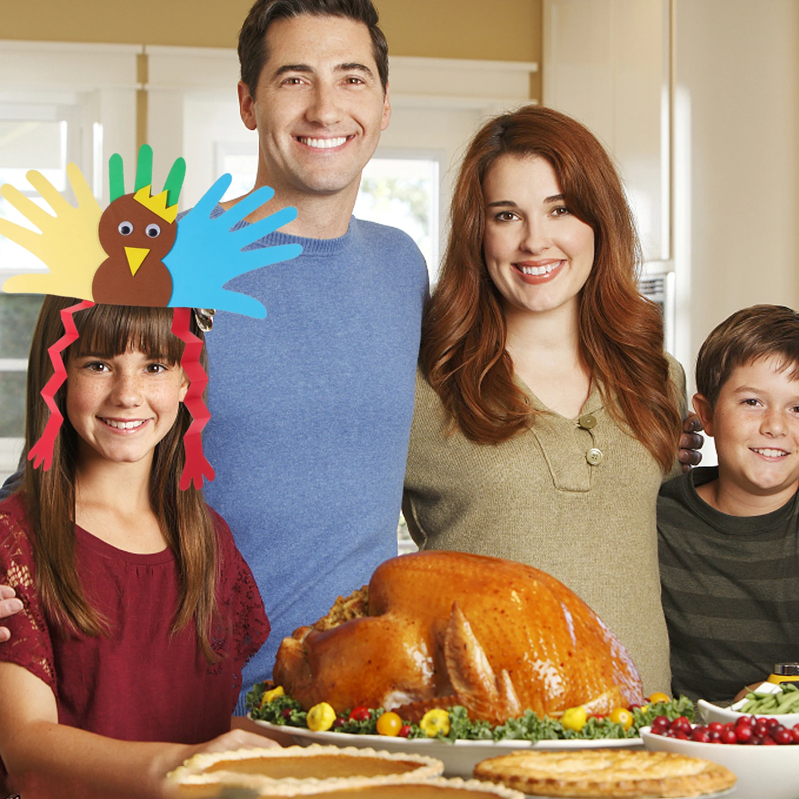 Thanksgiving Turkey Hat New Fashion Design Good Elasticity Baby Look Unique Stretchy Headwear Turkey Hat for Kids