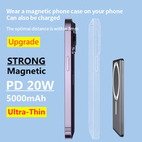 Thin Power Bank 5000mAh Magnetic Wireless Charger External Battery PD 20W Fast Charging PowerBank For Magsafe iPhone 16 15 14 13