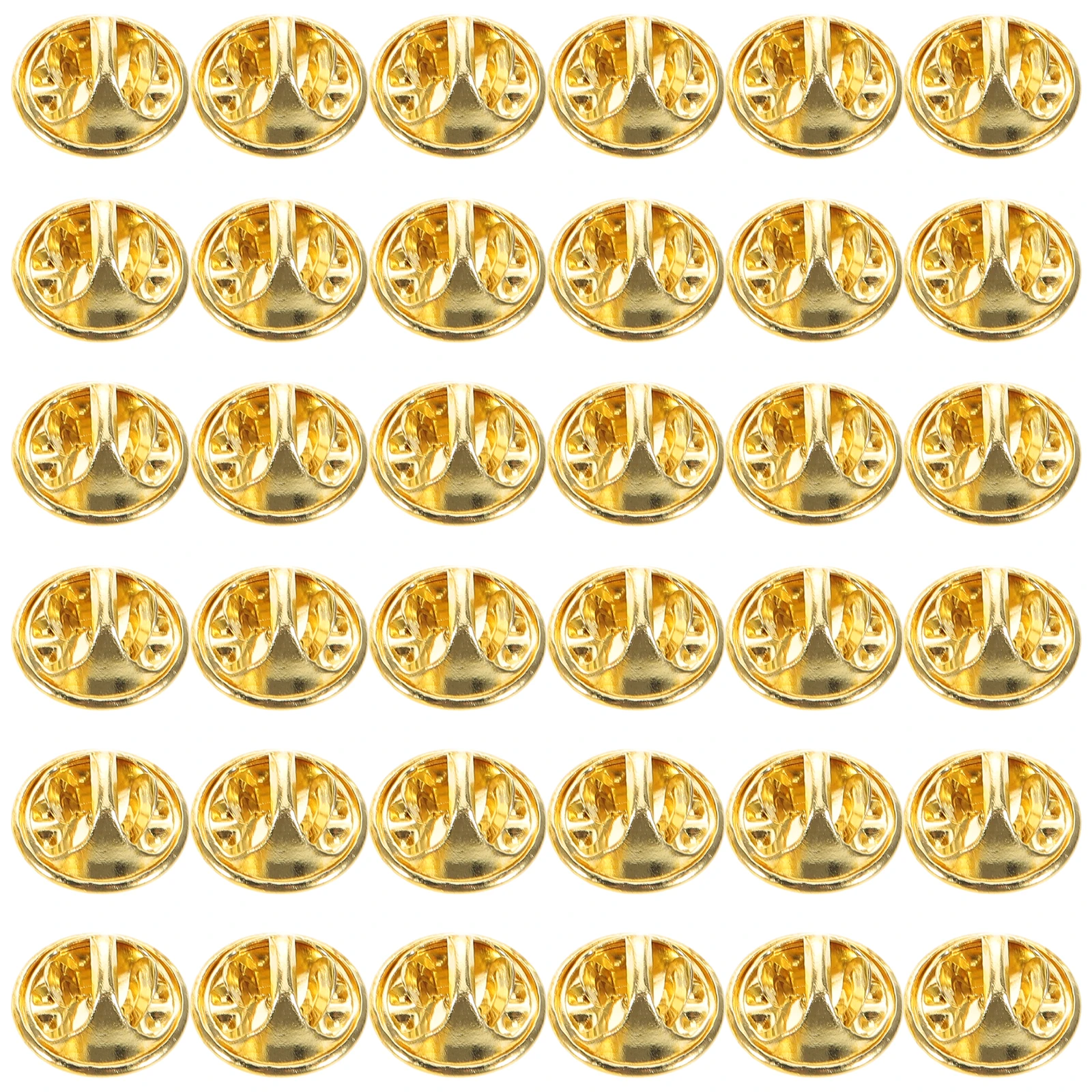 

100 Pcs Hat Metal Locking Pin Backs Back Backs Clutch Brooch Durable Brass Locking Safely Secure Jewelry Accessories
