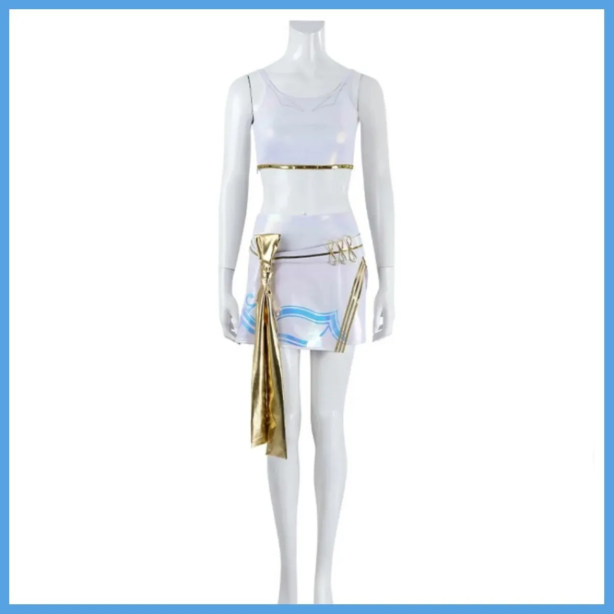 Disfraz de Cosplay de películas Demon Hunters Mira, pelucas k-pop HUNTR/X, uniforme de cuero PU blanco para mujer, traje de fiesta de Carnaval y Halloween, KPop