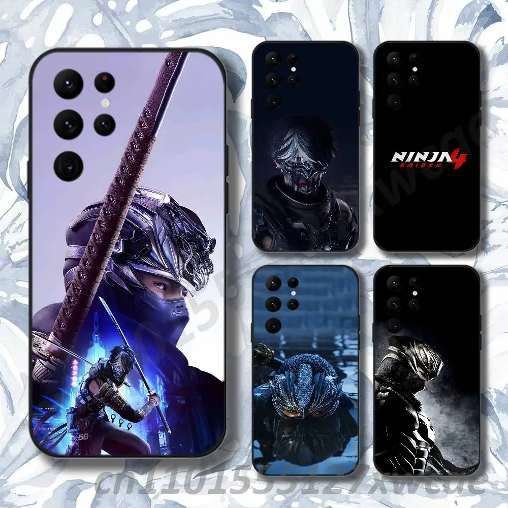 N-Ninja G-Gaiden 4 NG4 Ryu Phone Case For Samsung S10,S21,FE,S21 ,S26,S25,S24,S23,Ultra,S9,S22,Plus Black Shockproof Silicone