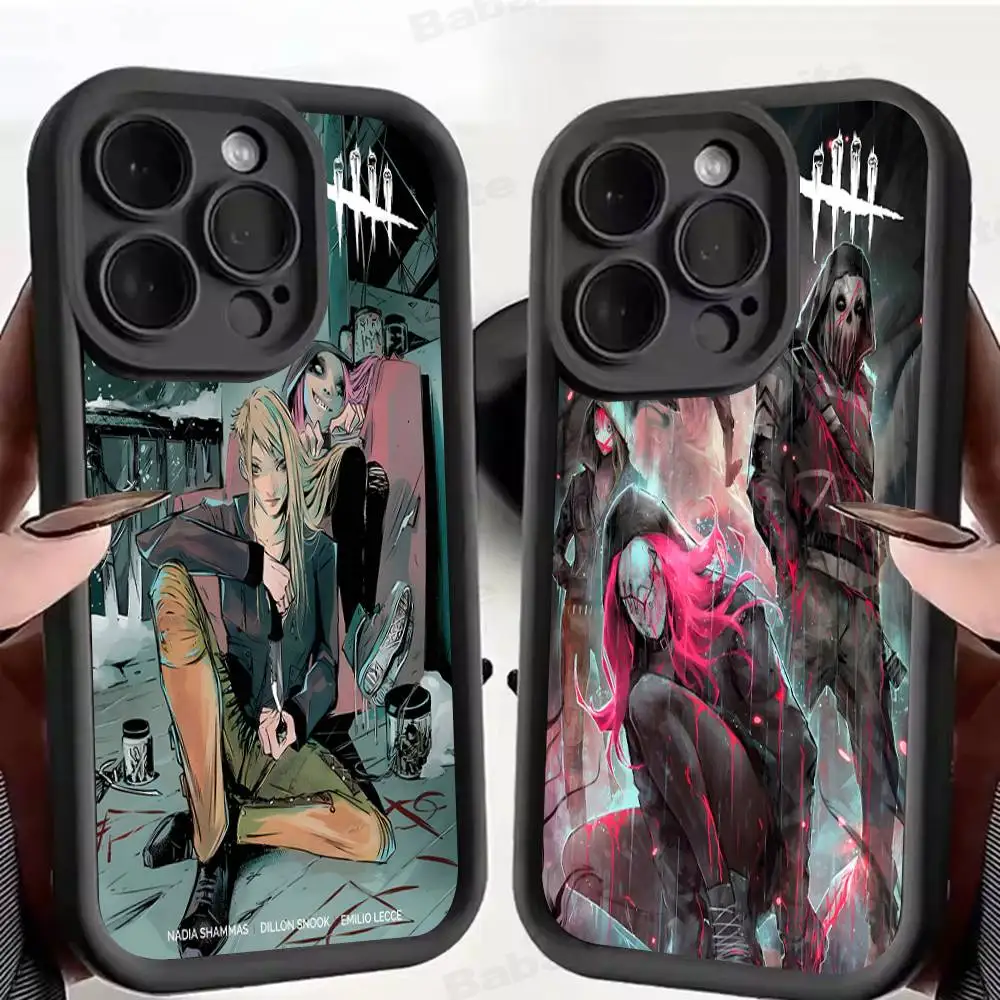 Funda de Silicona Suave para Teléfono con Diseño de D-Dead B-By-Day Lightes Game para iPhone 17 16 15 14 Plus 13 12 Mini 11, Color Negro