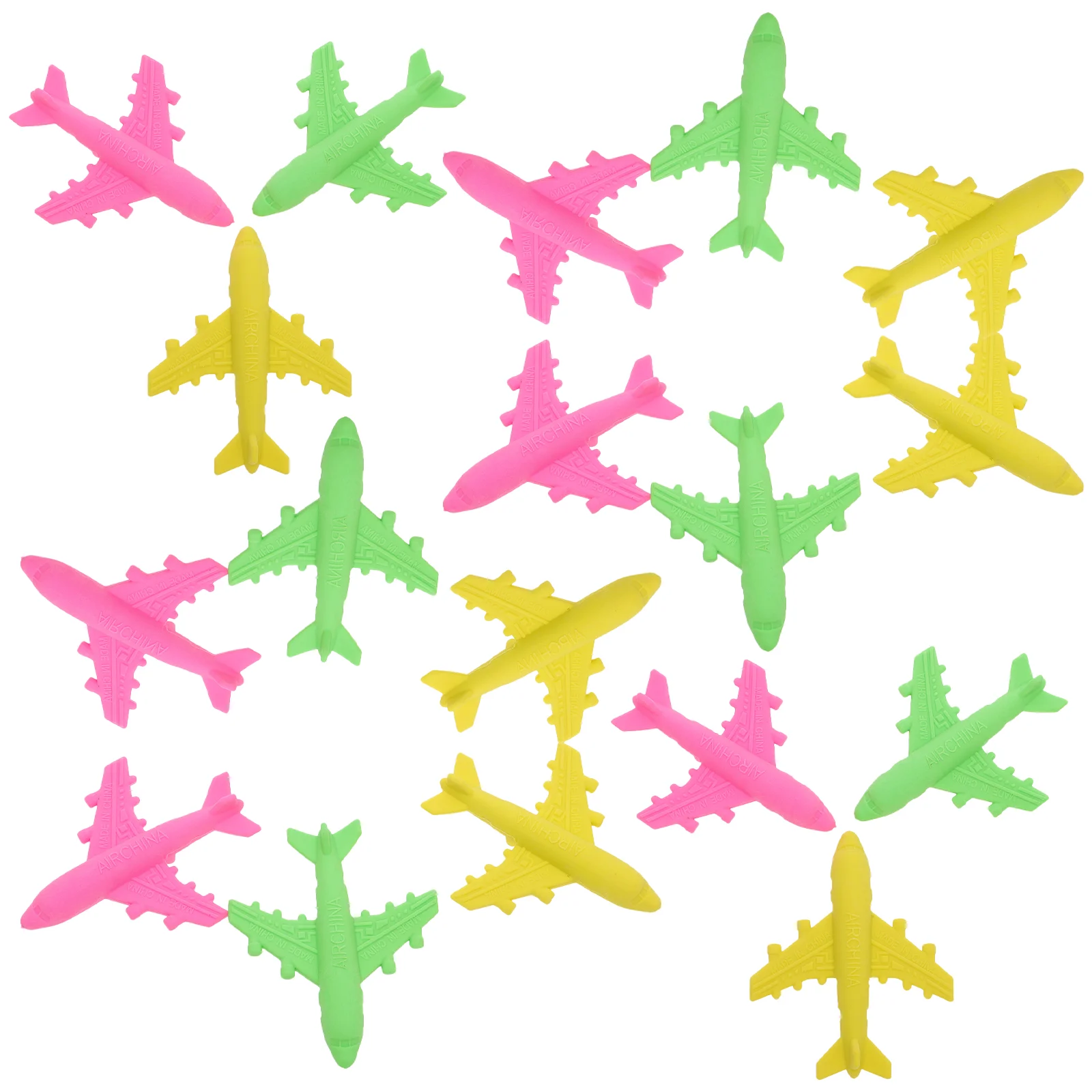 18 Pcs Eraser Small Gift Erasers Airplane Shape Stationery Mini Learning Plastic Party Gifts Rubbers