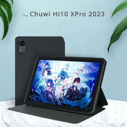 Smart Cover pour tablette Chuwi Hi10 XPro 2023, étui en cuir Pu pliable de 10.1 pouces, coque de protection avec réveil automatique