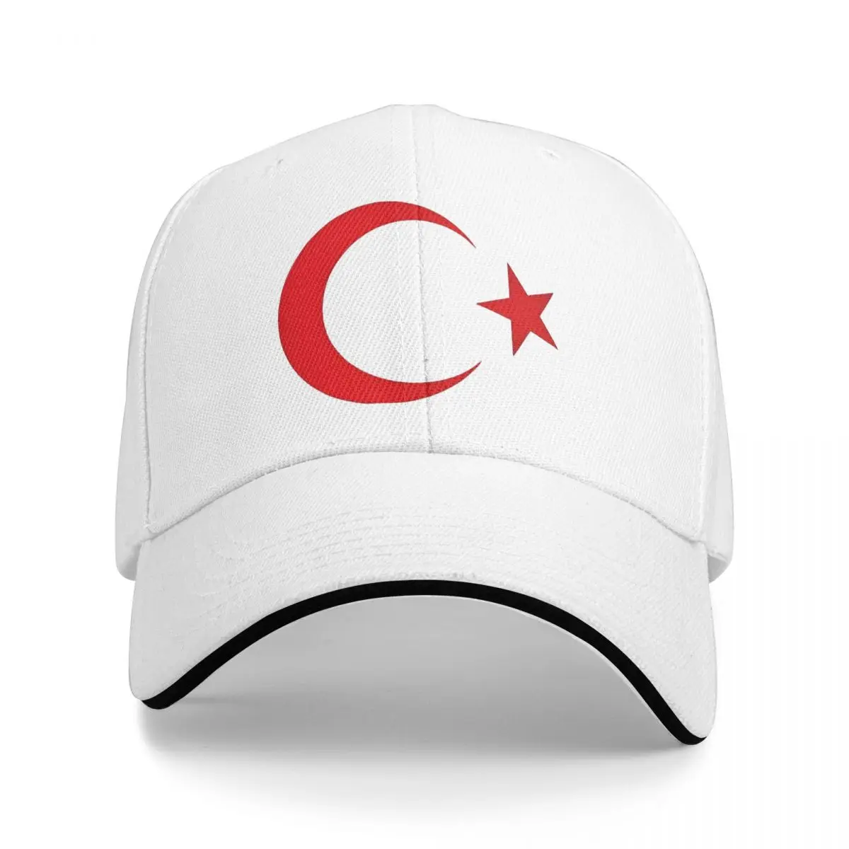 Turkish Crescent Moon Star Flag National Turkey Symbols Baseball Cap Spring Trucker Hat Snapback Cap Couple Women Baseball Caps