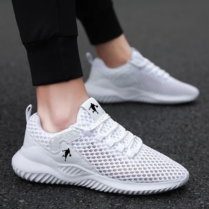 Hot Sale White Sneakers Men Breathable Brand Male Running Shoes Lightweight Mesh Trainers Men Outdoor Sports Shoes Choice Tennis