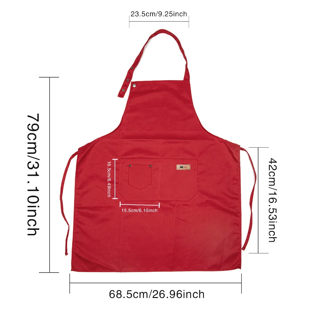 Apron with multifunctional large capacity pocket design suitable for both men and women suitable for household cooking
